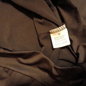 Black Polyester Blend Top